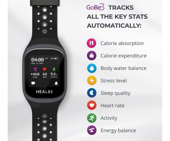 Фитнес-браслет HEALBE GoBe3 Gray